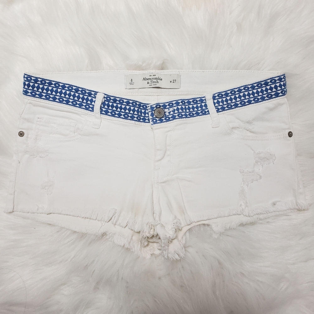 Low Rise Denim Shorts